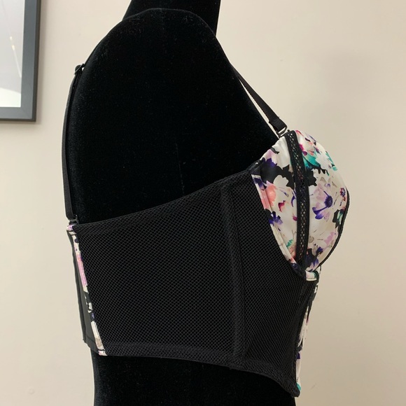 Victoria’s Secret Floral & Mesh Bustier - Picture 3 of 5
